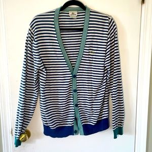 Lacoste Stripped Cardigan